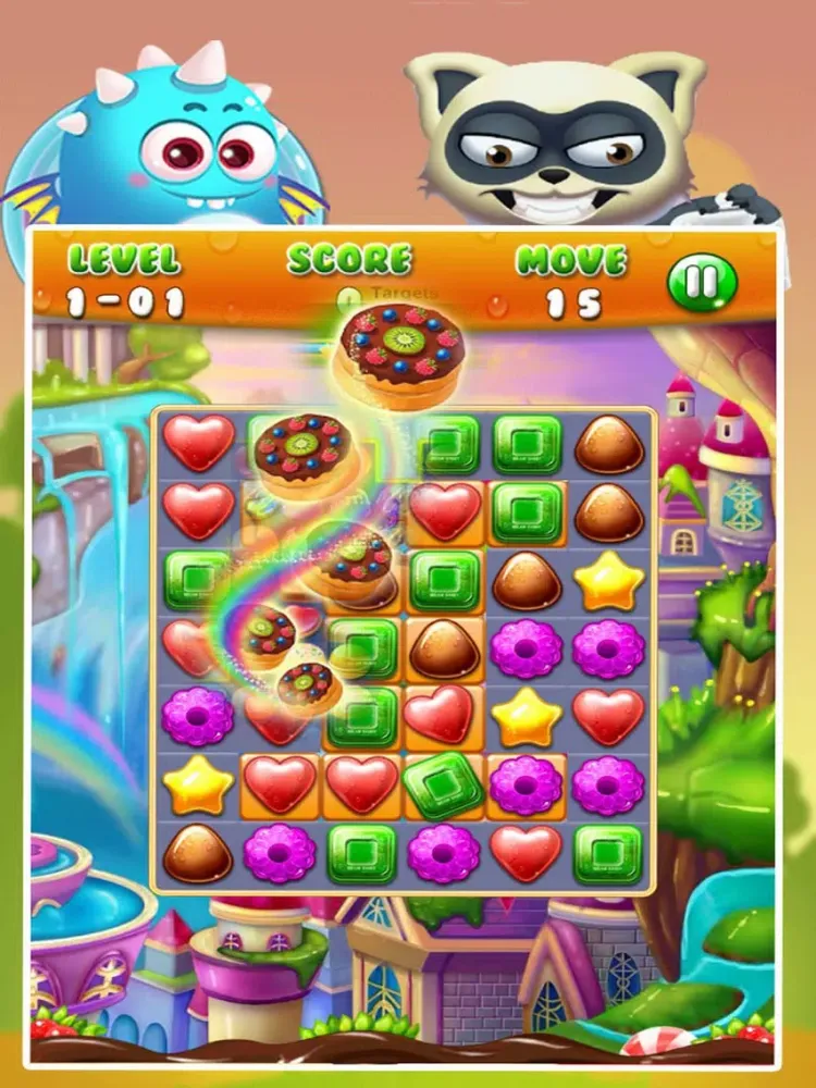 Ảnh chụp màn hình của Sweet Cookie Jelly Mania iPad 