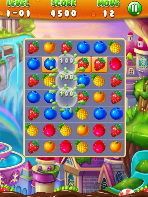 Ảnh chụp màn hình của Ice Fruit Boom iPad 
