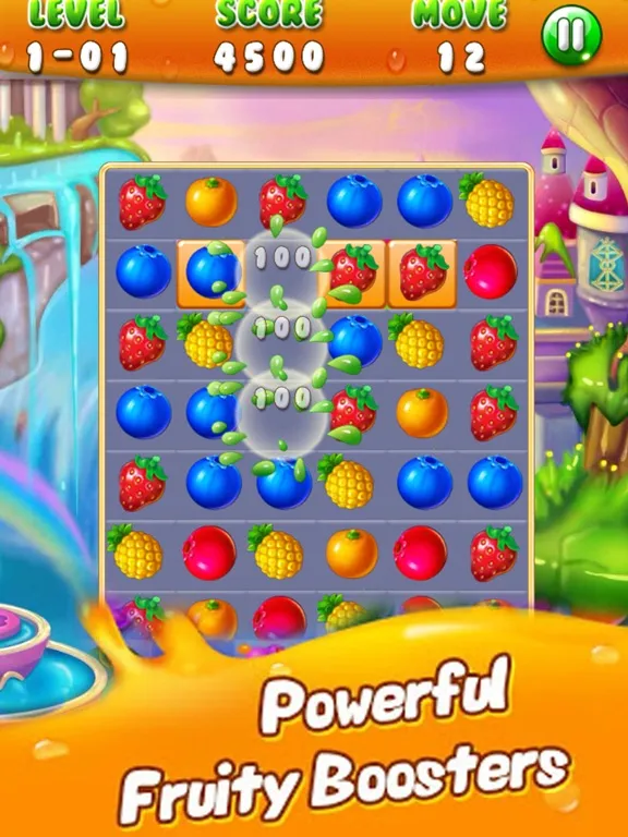 Ảnh chụp màn hình của Ice Fruit Boom iPad 