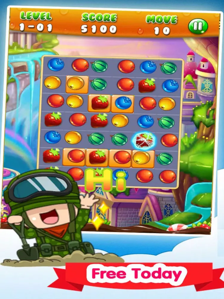 Fruit Smash Burst iPad  Screenshots