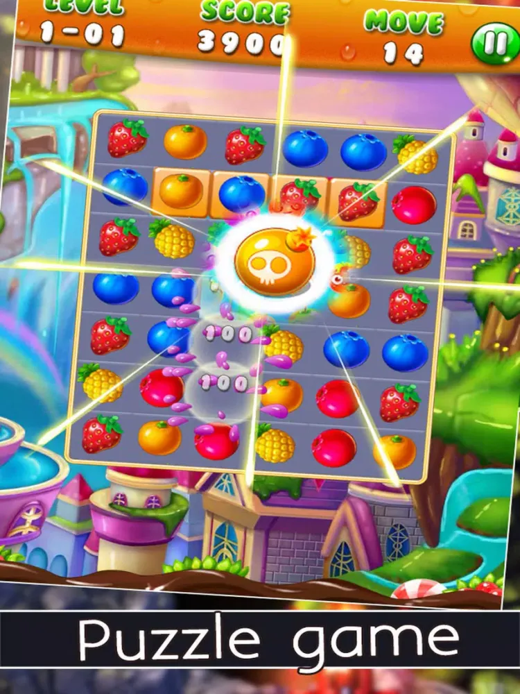 ภาพหน้าจอของ Fruit Mania Splash - Fruit World Connect 2016 iPad 