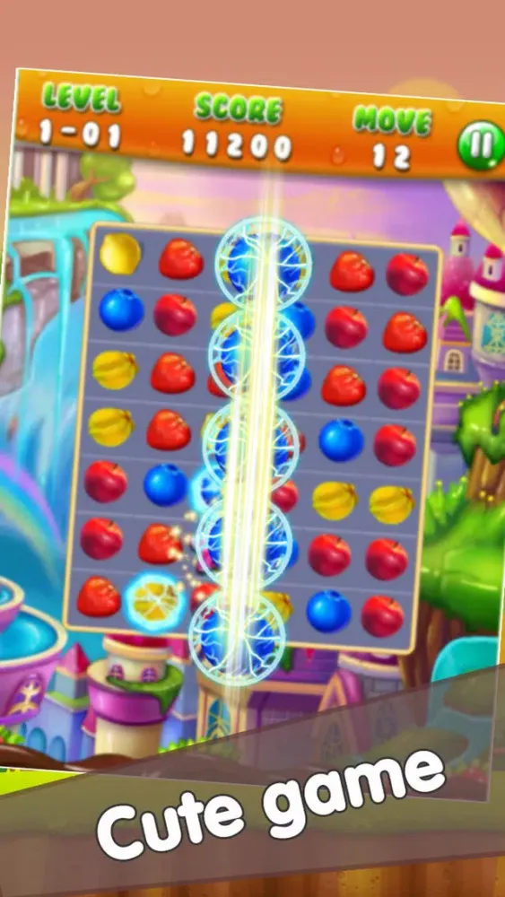 Captures d'écran de Fruit Lines Puzzle Deluxe - Fruit match 3 Edition