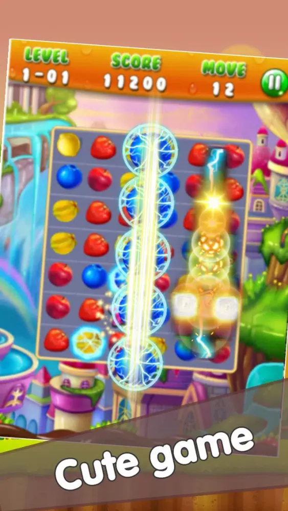 Captures d'écran de Fruit Lines Puzzle Deluxe - Fruit match 3 Edition