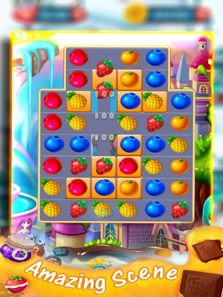 Fruit Connect Mania: Match3 Fruit iPad  Screenshots