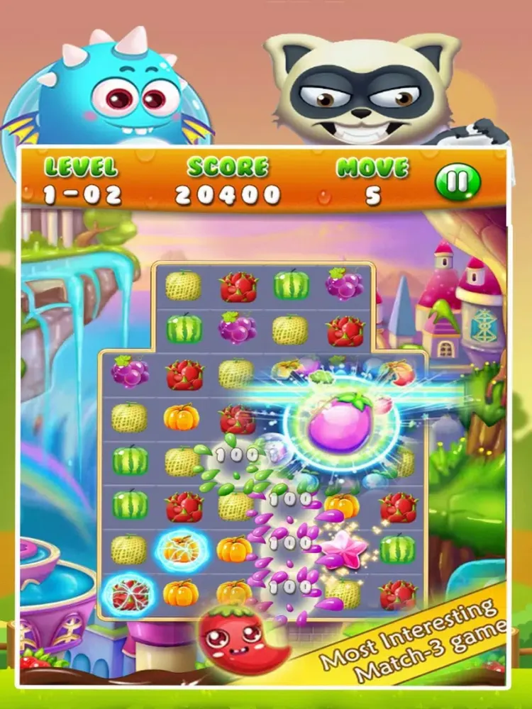 Screenshot di Fruit Match Rush - Match 3 Fruit iPad 