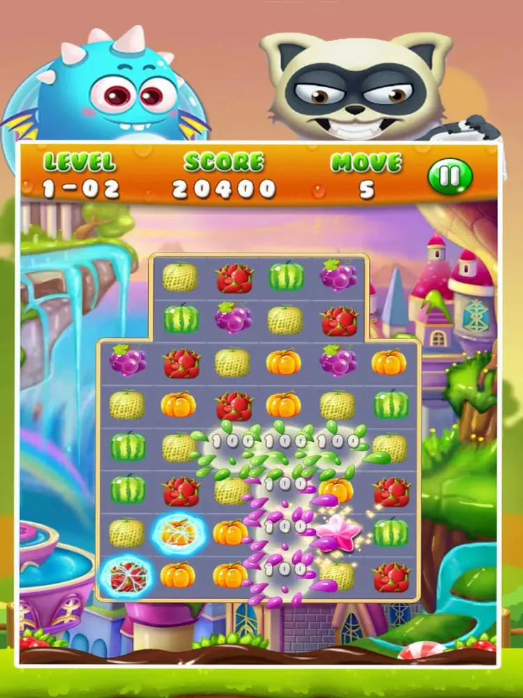 Screenshot di Fruit Match Rush - Match 3 Fruit iPad 