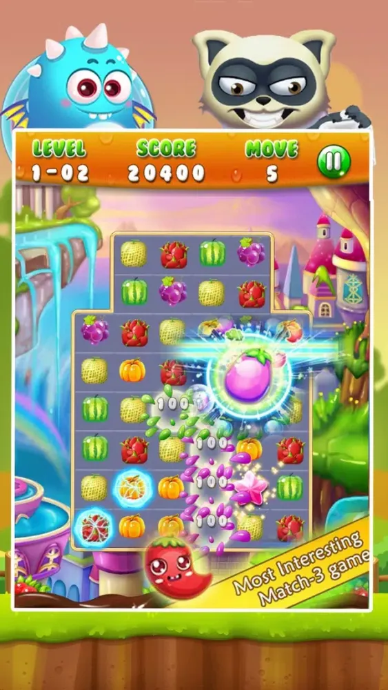Screenshot di Fruit Match Rush - Match 3 Fruit