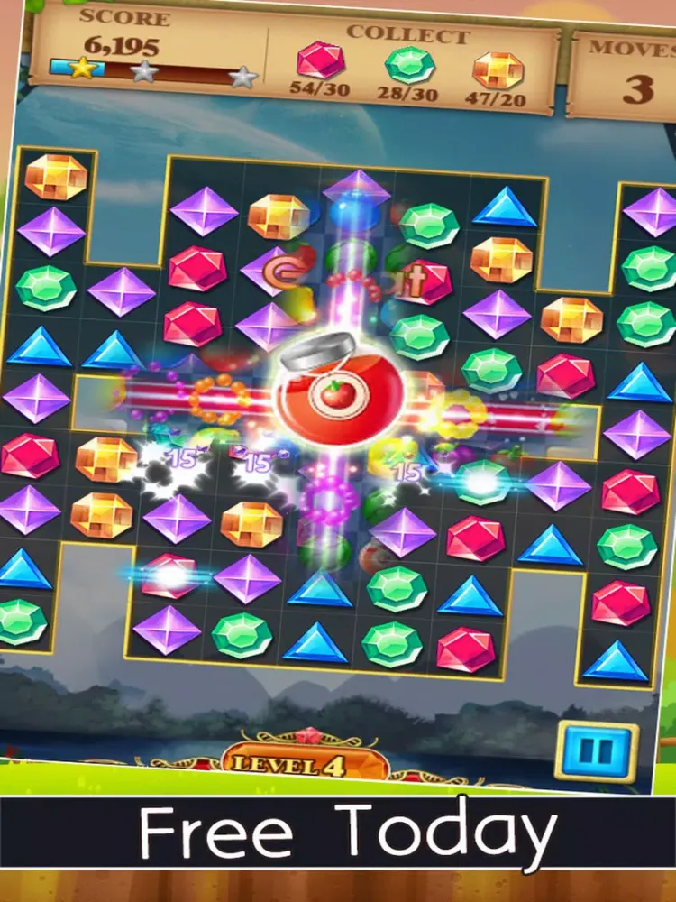 Cute Jewels Star Match 3 Free 2016 Edition iPad  Screenshots