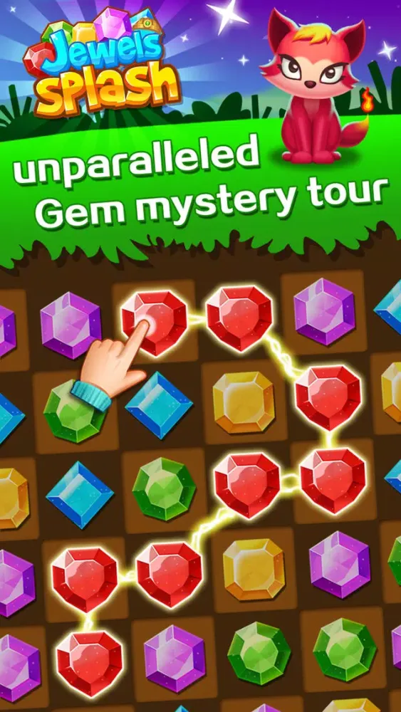 Jewels Splash Dex - King of Jewel Match 3 스크린샷