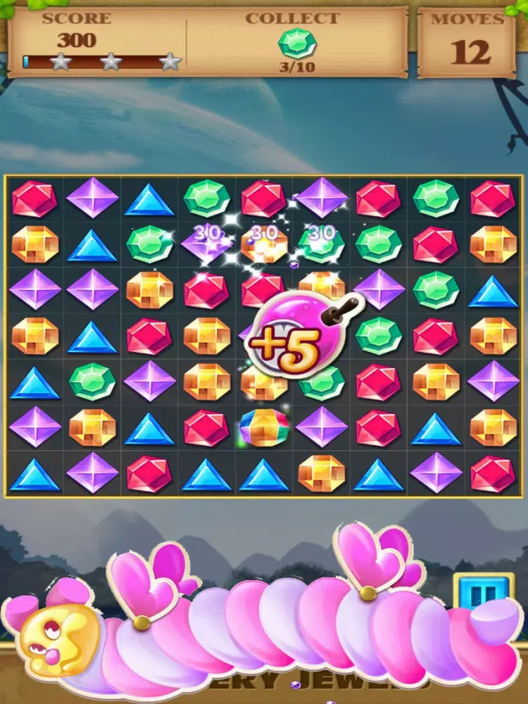 Screenshot di Match 3 Jewels Star - Game Puzzle FREE iPad 