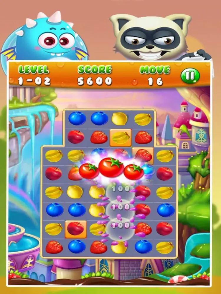 Tangkapan layar Happy Fruit Juice Mania iPad 