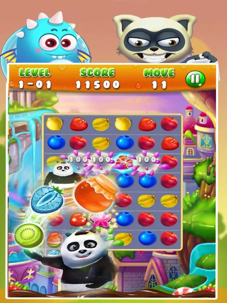 Tangkapan layar Happy Fruit Juice Mania iPad 