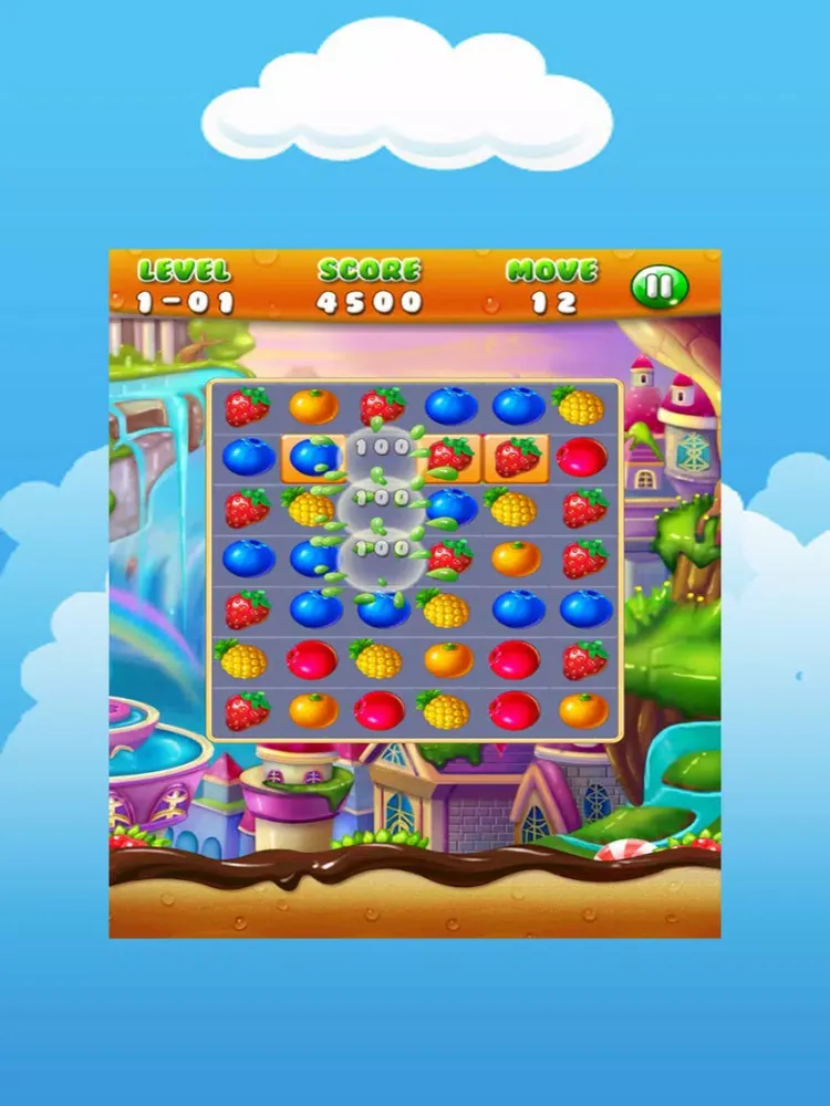 Capturas de pantalla de Fantasy Ice Juicy Fruit Swipe and Match iPad 