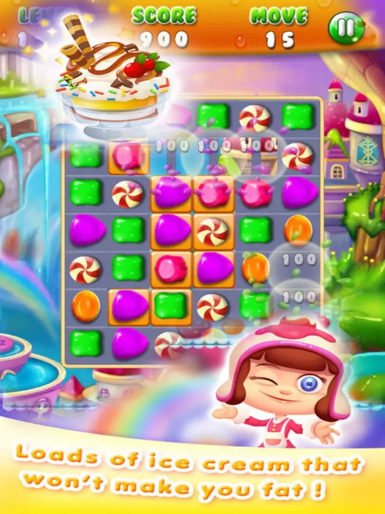 Screenshot di Candy Drop: Puzzle Match Free iPad 