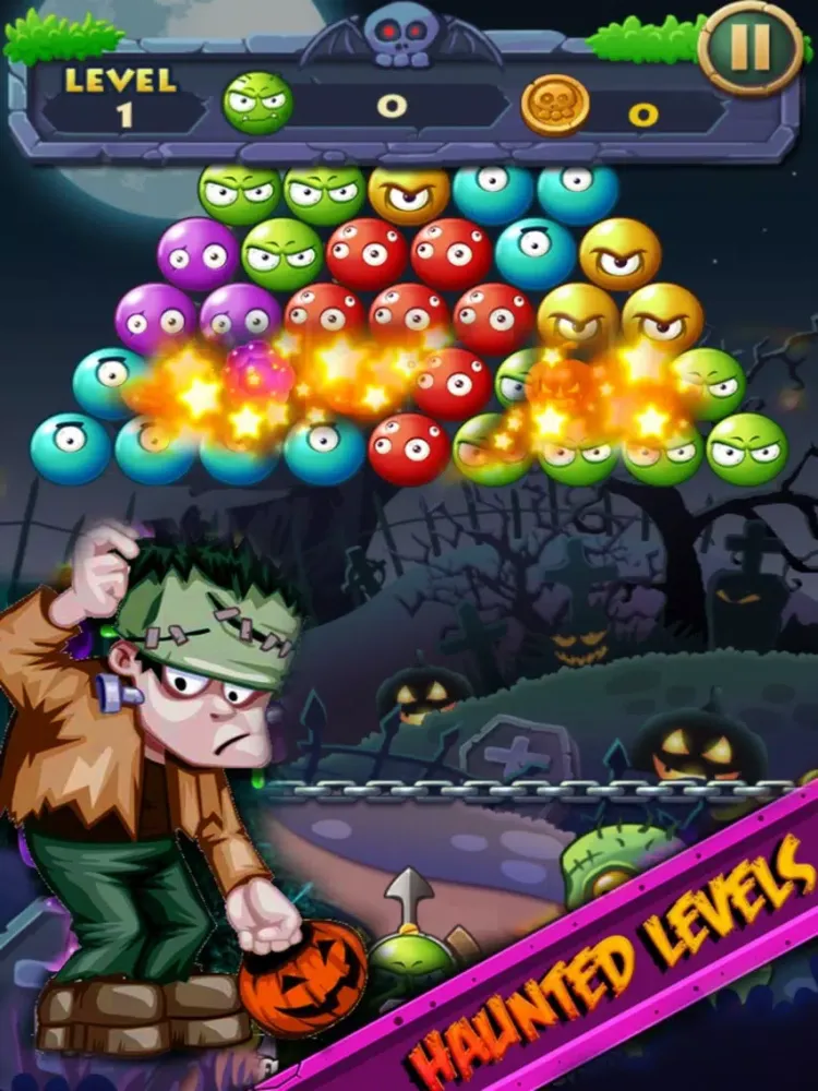 Hallowen Bubble: Shoot Zombi Cazry iPad 應用截圖