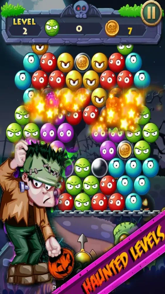 Hallowen Bubble: Shoot Zombi Cazry應用截圖