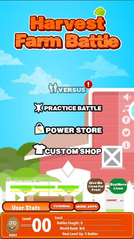 Harvest Farm Battle : Veggies match 3 multiplayer mode puzzle game应用截图