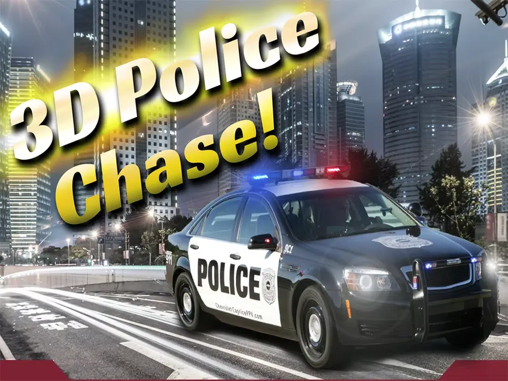 Capturas de pantalla de 3D Police chase pursuit on the traffic highway iPad 