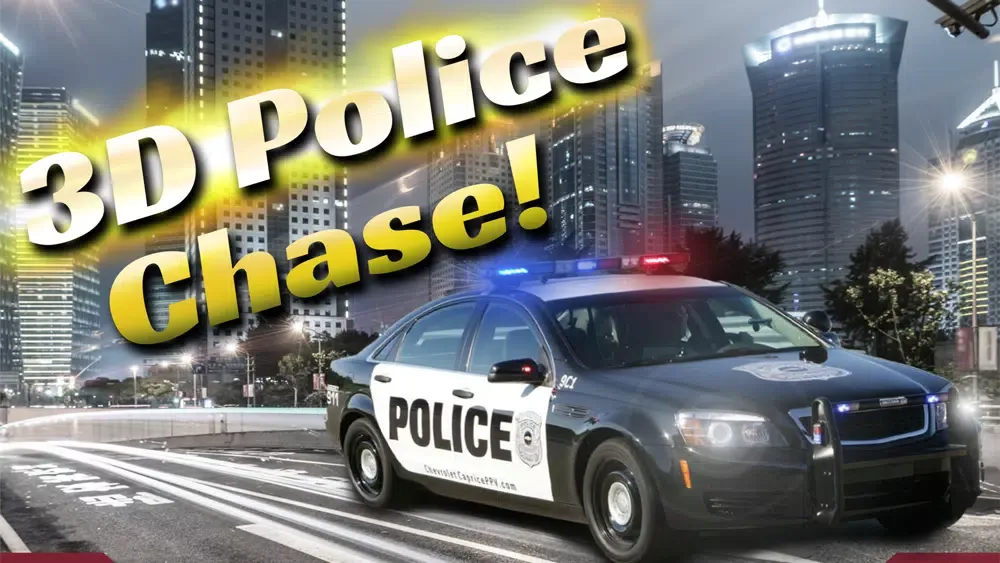 Capturas de pantalla de 3D Police chase pursuit on the traffic highway