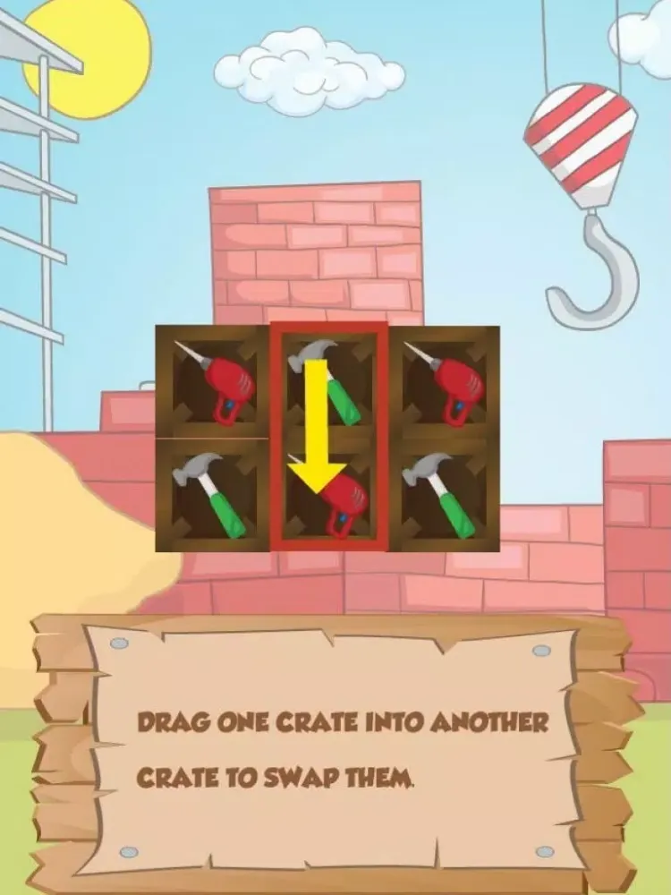Tools BOX : Construction material matching game for kids iPad 應用截圖