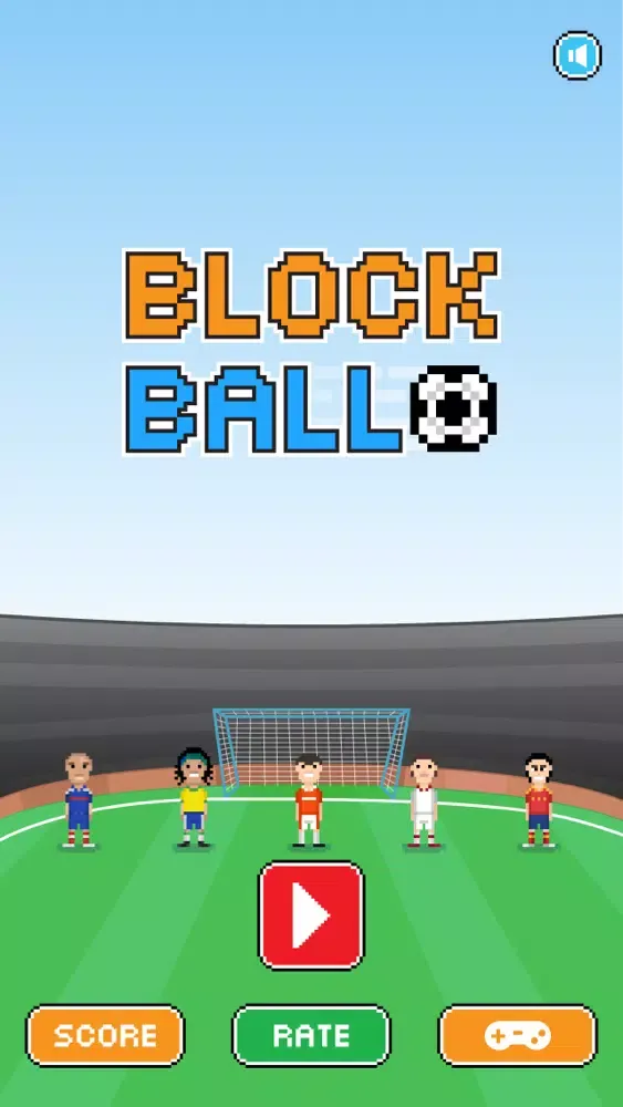 BlockBall Lite : head the ball in world stadium football match スクリーンショット