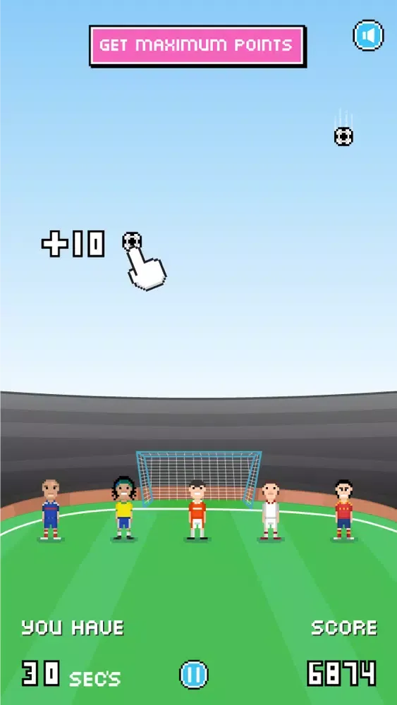BlockBall Lite : head the ball in world stadium football match スクリーンショット