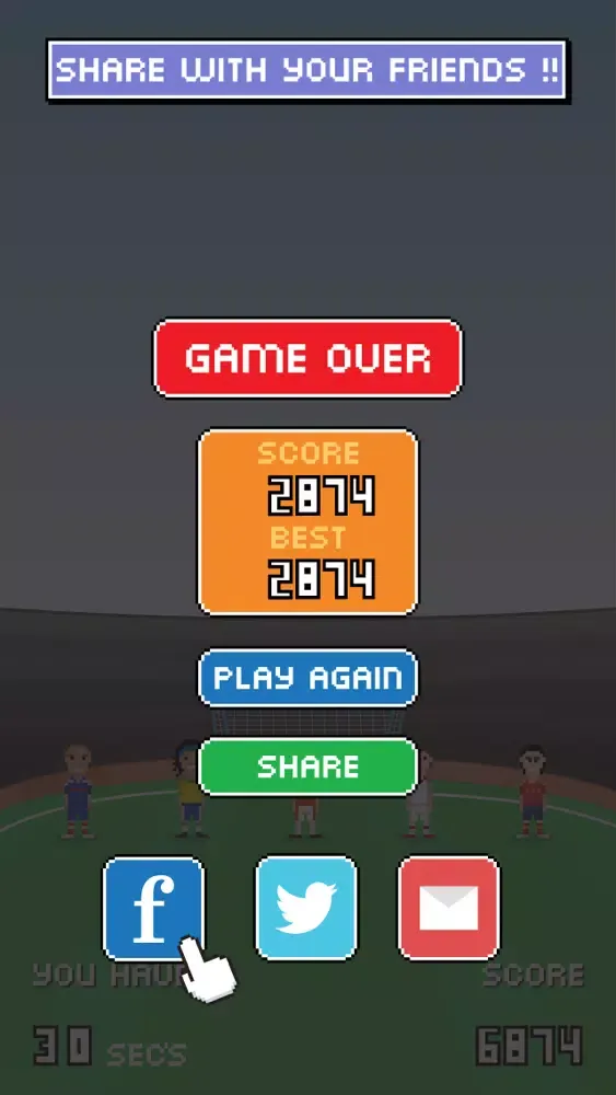 BlockBall Lite : head the ball in world stadium football match スクリーンショット
