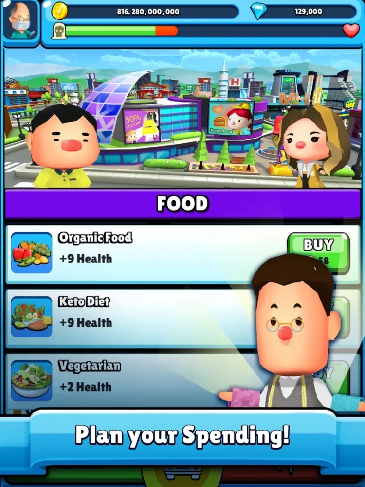 NETTWORTH Life Simulation Game iPad  スクリーンショット