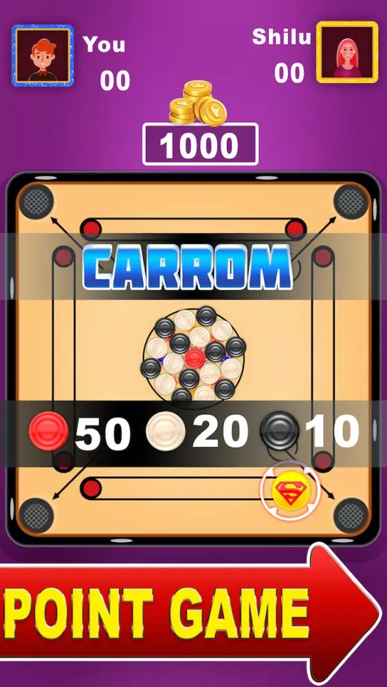 Carrom - Disc Game- Board Game Screenshots