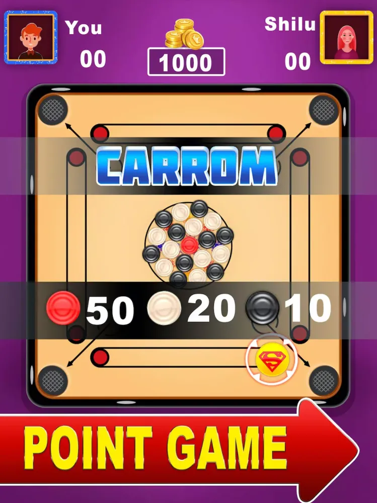 Carrom - Disc Game- Board Game Screenshots