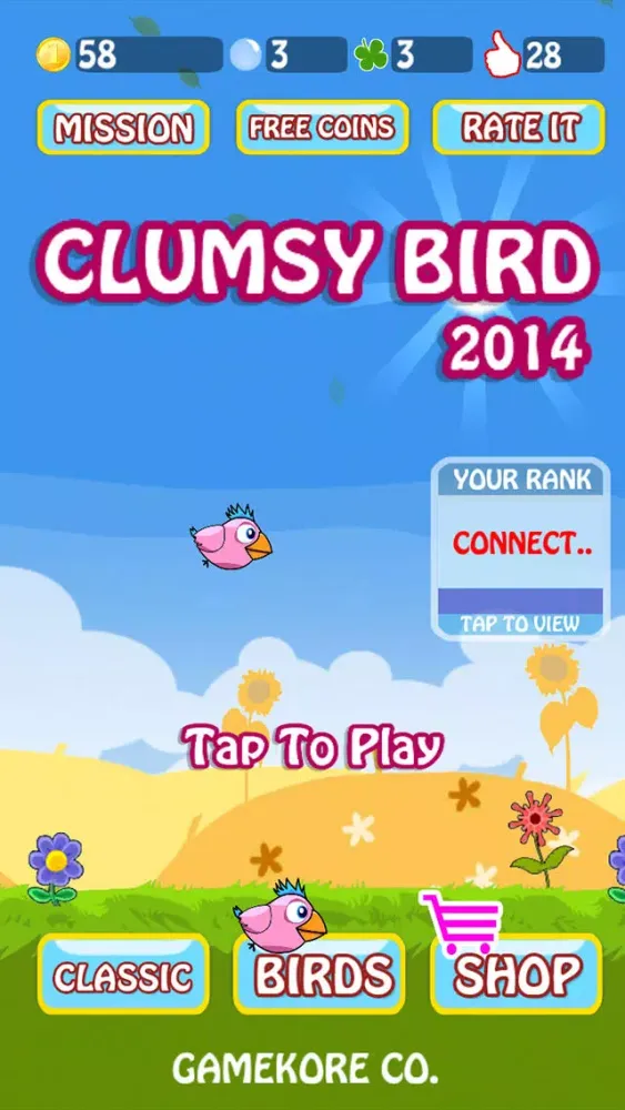 Clumsy Bird 2014 スクリーンショット