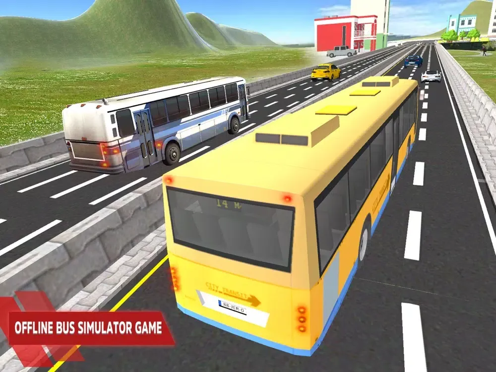 Bus Driving Simulator Car Game iPad  스크린샷