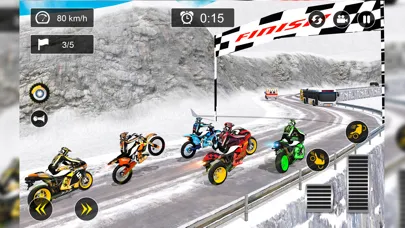 Captures d'écran de Snow Dirt Bikes Racing Games