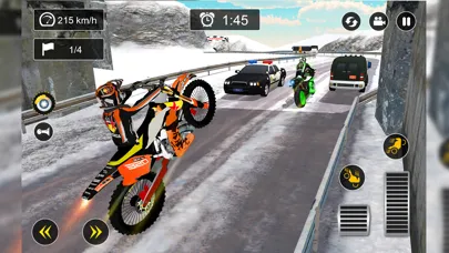 Captures d'écran de Snow Dirt Bikes Racing Games