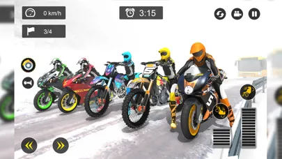 Captures d'écran de Snow Dirt Bikes Racing Games