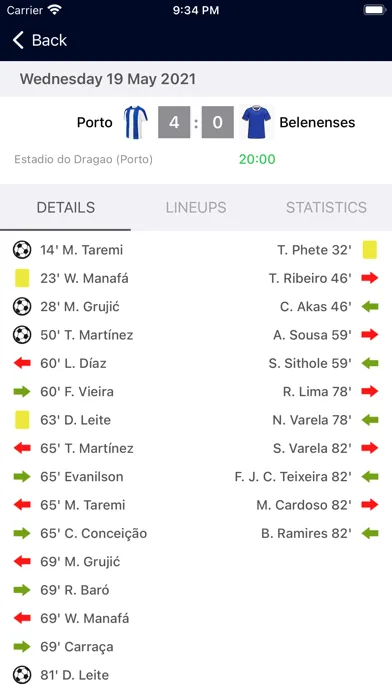 Live Scores for Liga Portugal سکرین شاٹس