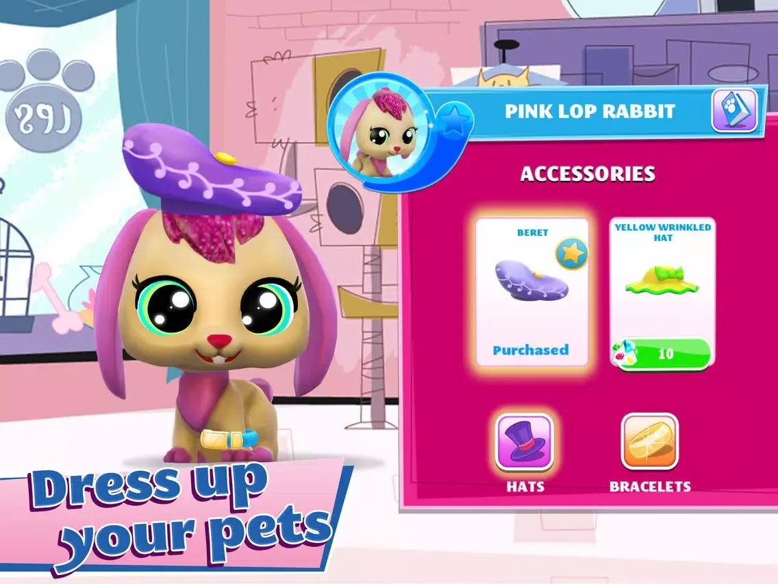 Capturas de tela do Littlest Pet Shop iPad 