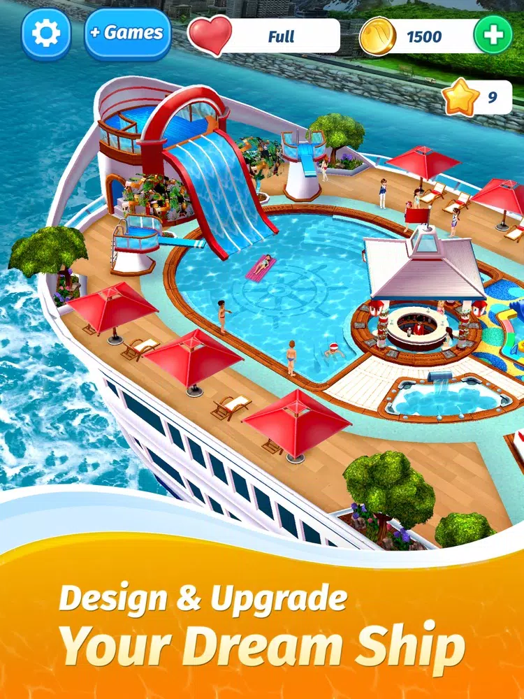 Tangkapan skrin The Love Boat - Puzzle Cruise iPad 
