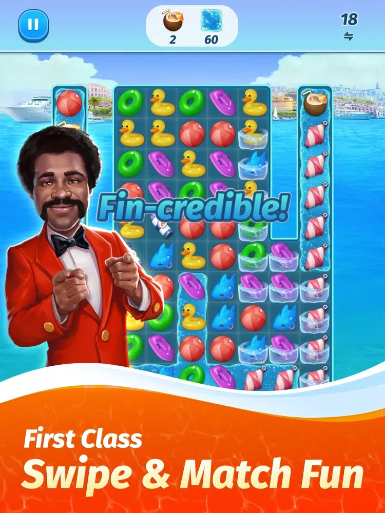 Tangkapan skrin The Love Boat - Puzzle Cruise iPad 