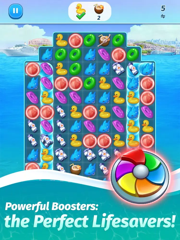 Tangkapan skrin The Love Boat - Puzzle Cruise iPad 
