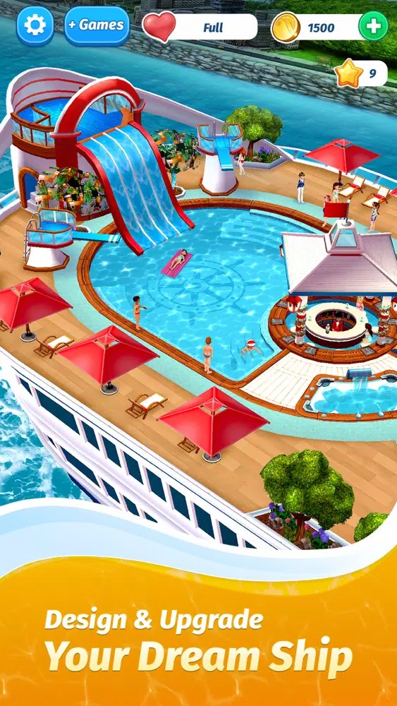 Tangkapan skrin The Love Boat - Puzzle Cruise