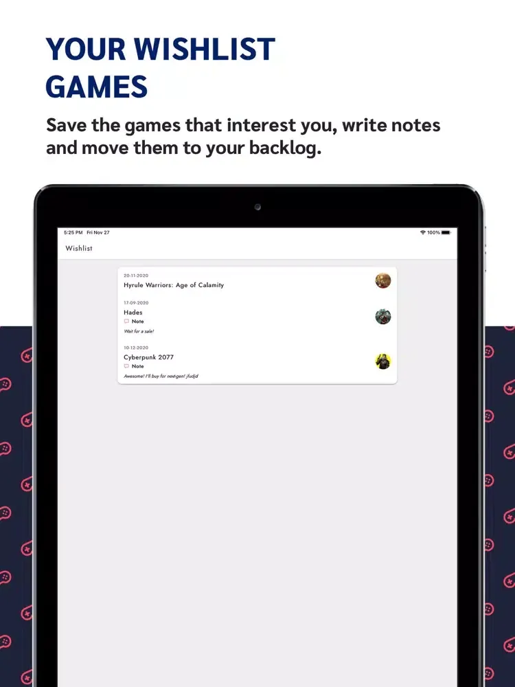 Gamelogium: Your game backlog iPad  Ekran Görüntüleri