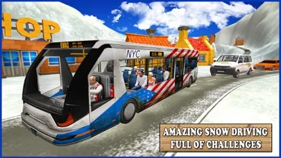 Extreme Snow Bus Driving - Bus Driver Simulator 3D Screenshots