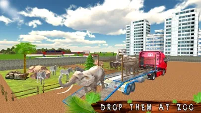 Transporter Truck Zoo Animals Ekran Görüntüleri