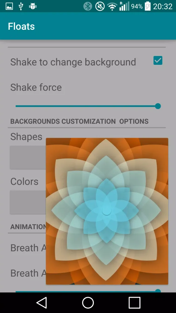 Chrooma Float Live Wallpaper স্ক্রিনশট