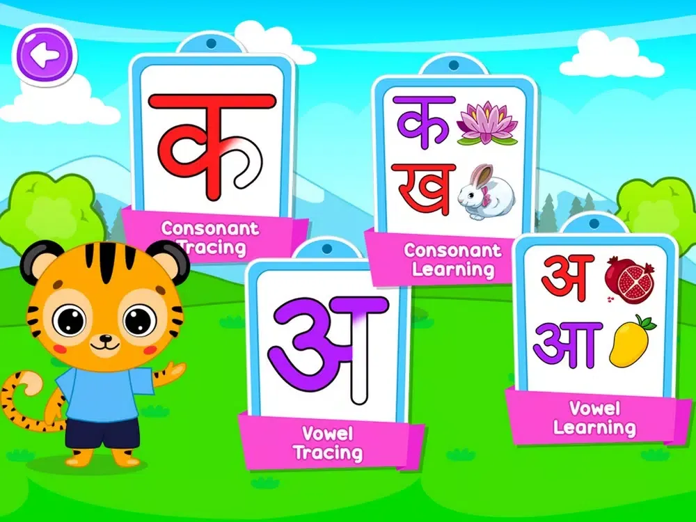 Screenshot di PreSchool Hindi Alphabet Learn iPad 