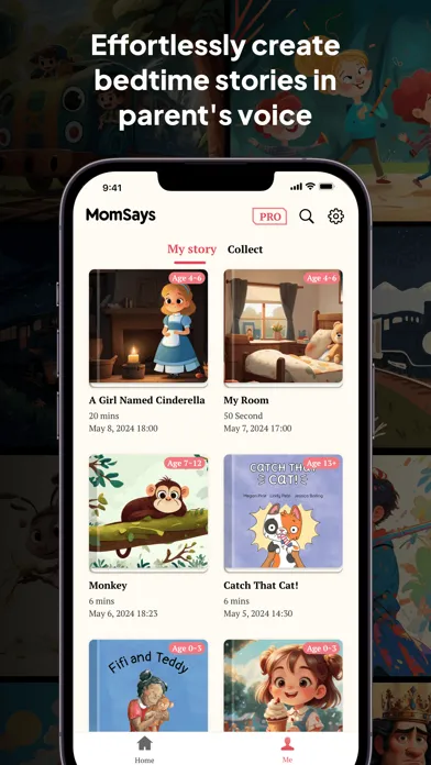 Capturas de pantalla de MomSays: AI Bedtime Stories