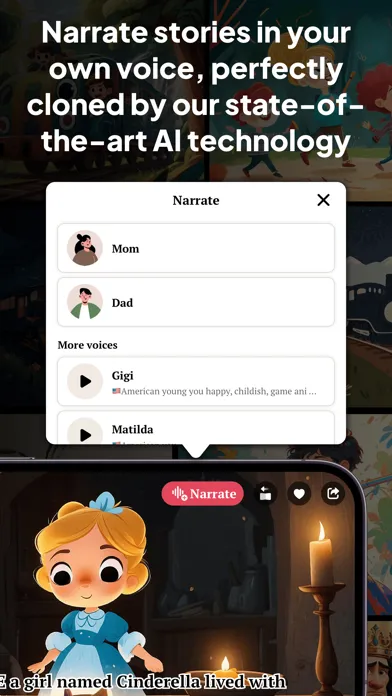 Capturas de pantalla de MomSays: AI Bedtime Stories