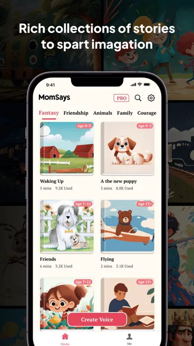 Capturas de pantalla de MomSays: AI Bedtime Stories