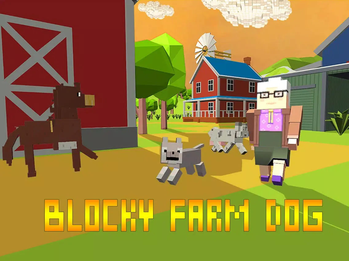 Blocky Dog: Farm Survival Full iPad  Ekran Görüntüleri
